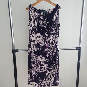 Ralph Lauren sleeveless faux wrap dress